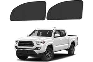 ULROLIT Front Side Window Sun Shade for 2016-2023 Toyo-ta Tacoma Accessories, Foldable Window Sunshade Sun Visor Protector, Side Window Shades Sun Shield Blocks UV Rays Heat, Pack of 2