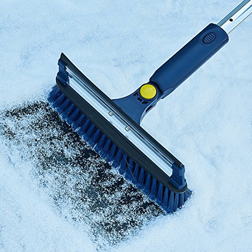 Jscarlife 47"-34"Portable Heavy Duty Snow Shovel Multi-function Car Brush and Ice Scraper with Foam Grip | Auto Snow Removal | Small Car Windshield | Lightweight Tough Durable - Thumbnail 6
