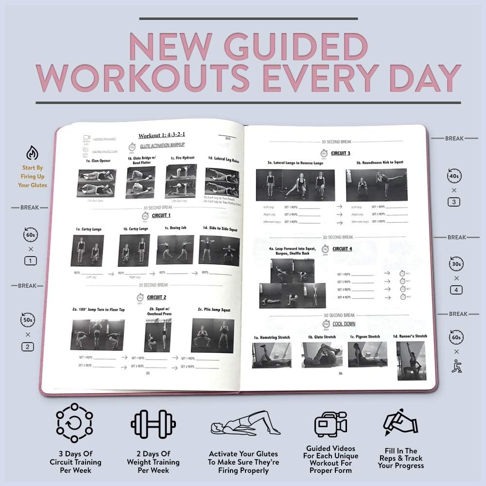Badass Body Goals: Booty Shaping, Resistance Training, Workout Log Book! Fitness Journal for Women. 10-Week Circuit & Resistance Training Program. Workout Journal for Women by Jen Cohen & Habit Nest. : Sports & Outdoors