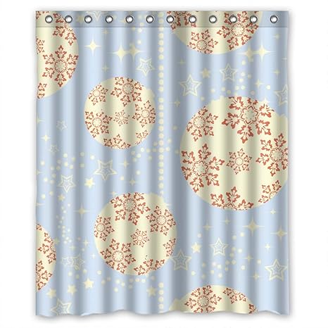 Amazon Com Modern Design Christmas Shower Curtains Size Width X