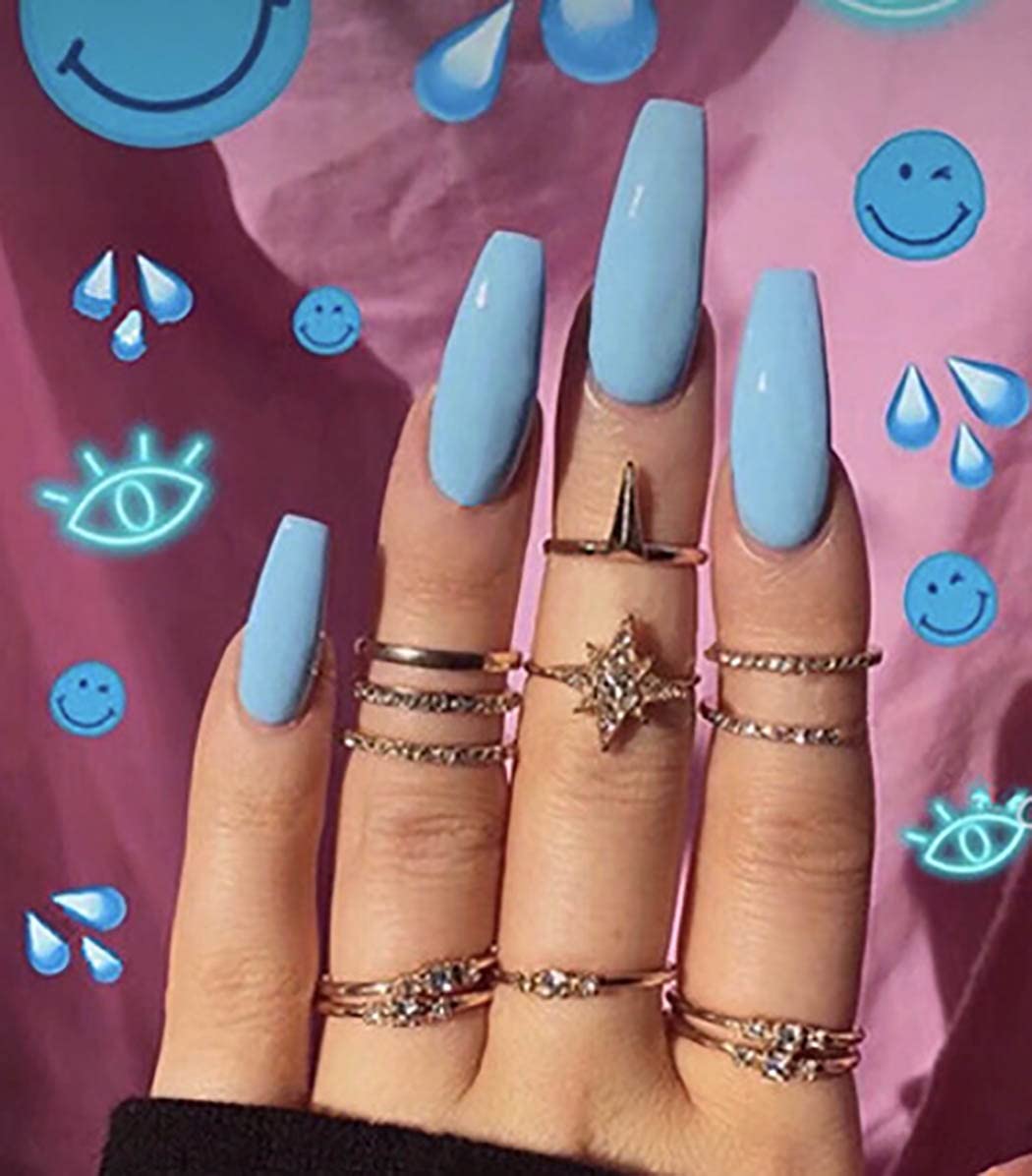 Vatocu Square Glossy False Nails Pure White Fake Nails Short Solid Press on Nails Acrylic Stick on Nails for Women and Girls (24pcs） (Pure 9)