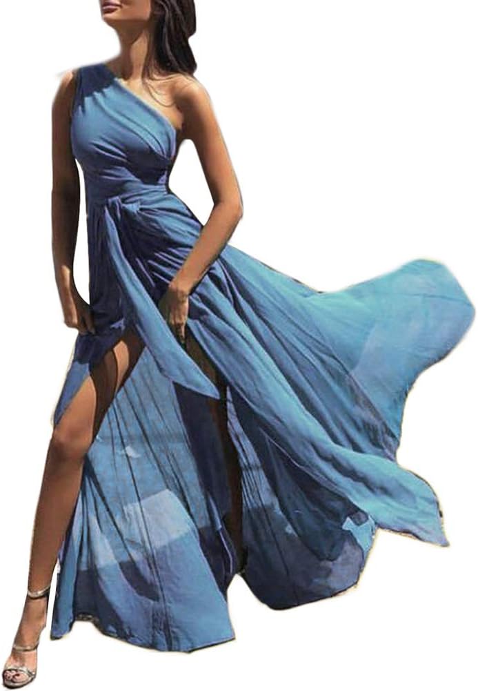 light colored maxi dress