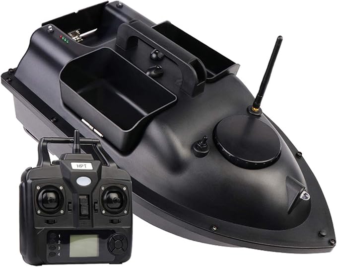 DYJD Three Hoppers Fishing Bait Boat Smart 500M RC Boat Large Capacity 2KG Remote Control Speed