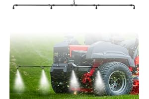 ZELVORO 4-Nozzle Boom Sprayer Wand, Brass Fitting Sprayer, Wide-Coverage Agricultural & Lawn Spray Attachment for Tractors/UTVs