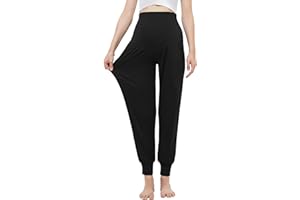 WHIMFINITY Women's Maternity Joggers Pants Pregnancy Clothes Over The Belly Pregnancy Pant with Pockets