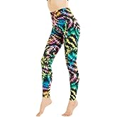 Ndoobiy Printed Leggings Basic Workout Yoga Pants Buttery Smooth Womens Leggings