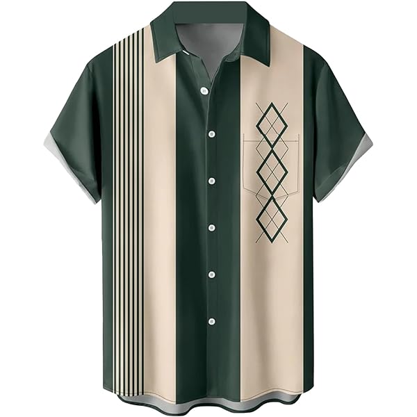 Nzwiluns Camisas Feas De Navidad Para Hombre, Camisa De Bolos Con Botones De Papá Noel, Manga Corta, Aloha, Camisa De Playa, Ajuste Regular, Negro