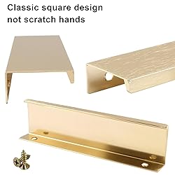 Cionyce 6 Pack Hidden Cabinet Pulls 4.72"/120mm