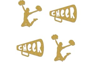 MAGJUCHE Cheerleader Cut-outs, 12-Pack Table Topper Double-sided Girl Birthday Party Decorations