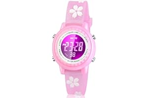 Viposoon Waterproof LED Kids Watches with Alarm - Kids Toys Gifts for Girls Age 3-10