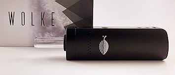 Vapeble Vaporizer Wolke - Premium Verdampfer mit Glasmundstück, Metallgehäuse mit wechselbare 2600 mah Batterie, OLED Display