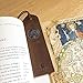 Leather Bookmark Handmade with Mountain Design - 2 Genuine Leather Book Marks - Perfect Bookmarks for Men Women and Kids | Great Book Lovers Gift for Bookworms Writers Friends and Family