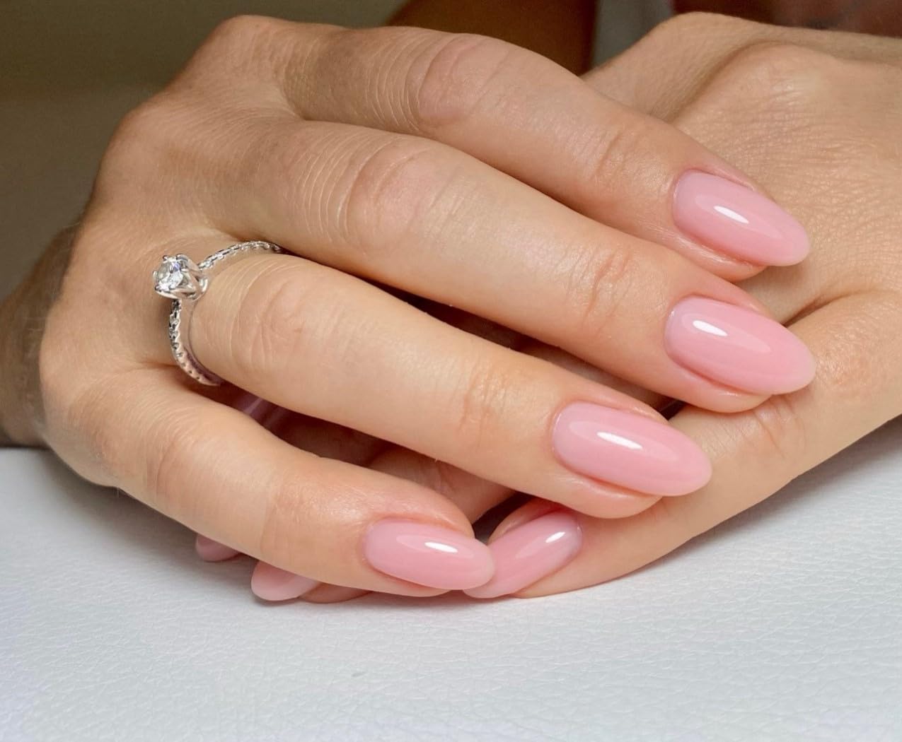 DM Professional Builder Nail Gel in A Bottle, LED Nail Lamp Cured Hard Gel Nail Strengthener BIAB, 15 ml (Nude Pink #007) - Image 6