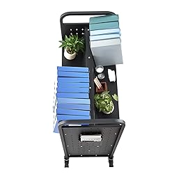 VEVOR Rolling Library Book Cart, 330 lbs