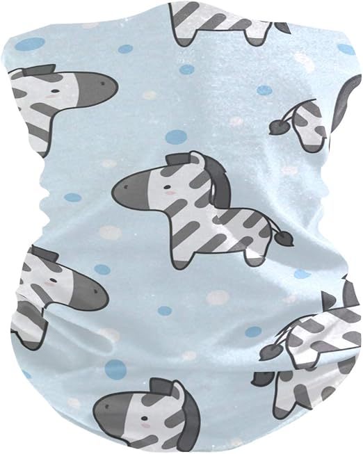 Süßes Schwarzes Weißes Zebra Gesichtsmaske Schlauchtuch Kopftuch