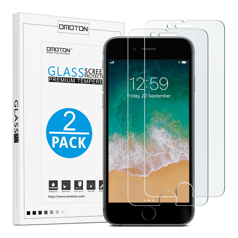 OMOTON Unidades iPhone Plus iPhone Plus Protector de Pantalla Bordes D Dureza