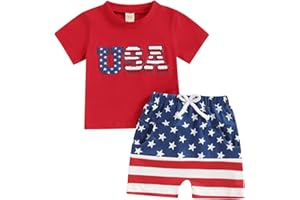 Adobabirl Baby Boy Shorts Set Summer Clothes Short Sleeve Striped Pocket Tshirt and Shorts Casual Toddler Boy Outfits