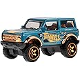 Hot Wheels Collectible Die-Cast Vehicle - '21 Ford Bronco Sport Utility Car - Teal and Gold - HDH54-3/6