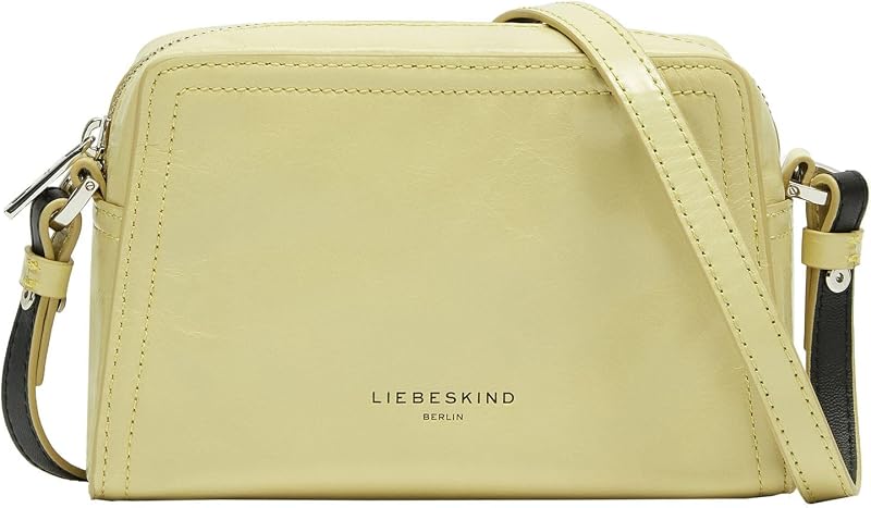 BERLIN Umhängetasche Chudy Paper Touch Crinkle Crossbody Light Mimosa hellgrün