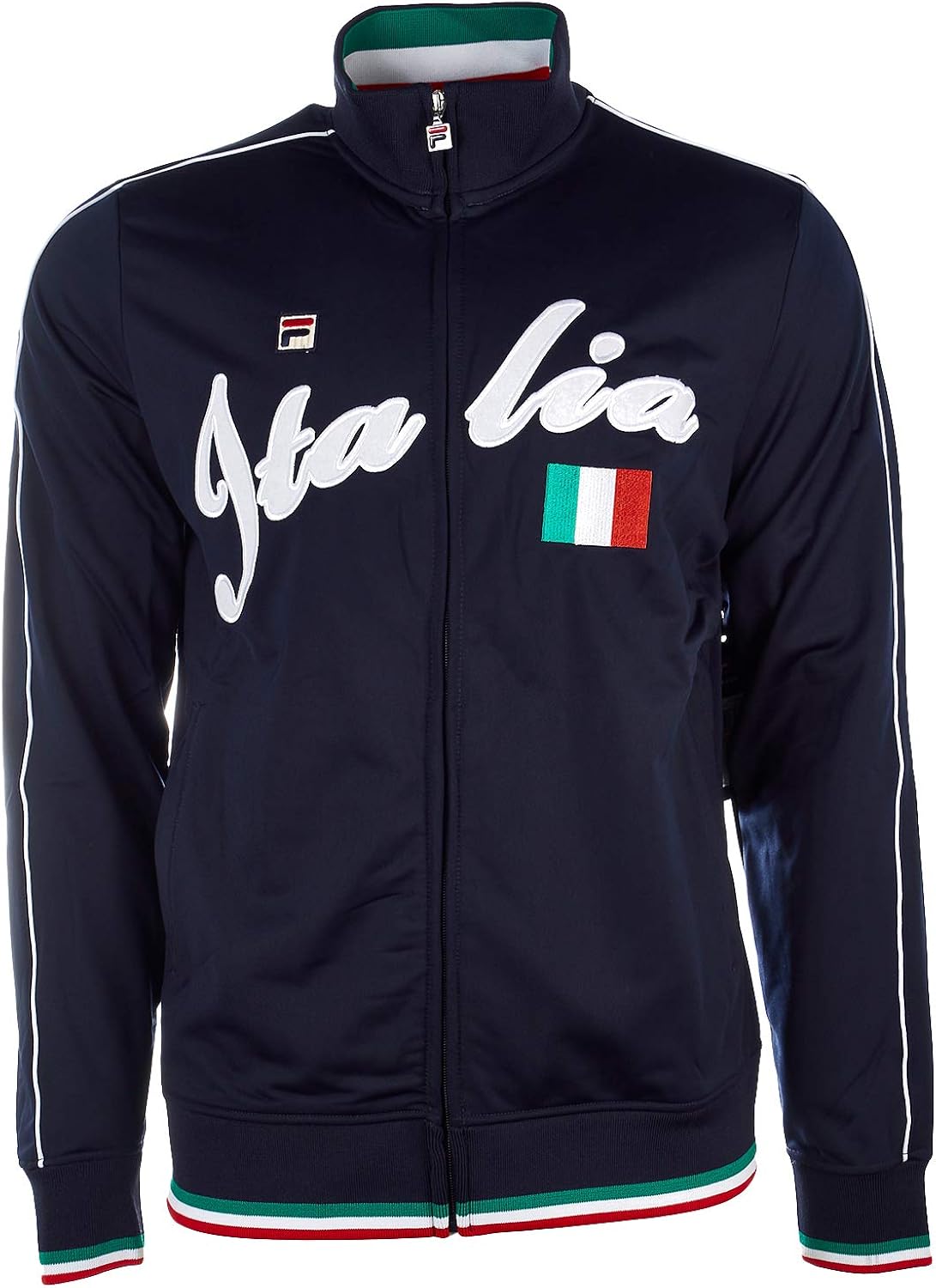 Fila Mens Italia Fitness Workout Track Jacket Navy XL at  Men’s Clothing store