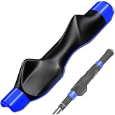 Golf Grip Trainer Right Hand, Grip Trainer Golf Club, Correct Hand Position | Swing Training Aid, Rubber Anti-Slip, Fits Standard/Midsize Grips, Driver to Wedge, Practice &amp; Warm-Up, All Skill Levels