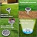 4 Pack Solar Powered Ground Lights - Doingart 8 LED Solar Path Lights Outdoor Waterproof Garden Landscape Lighting for Yard Driveway Lawn Pathway Walkway Disk Light