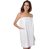 SIORO Women Bath Towel Wrap Robe, Soft Cotton Terry Spa Cloth, Plush Adjustable Closure for Shower, Travel, Pool, Gym