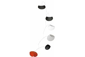 FLENSTED MOBILES Flying Saucers Ii Hanging Mobile - 34 Inches Plastic - Handmade in Denmark by Flensted