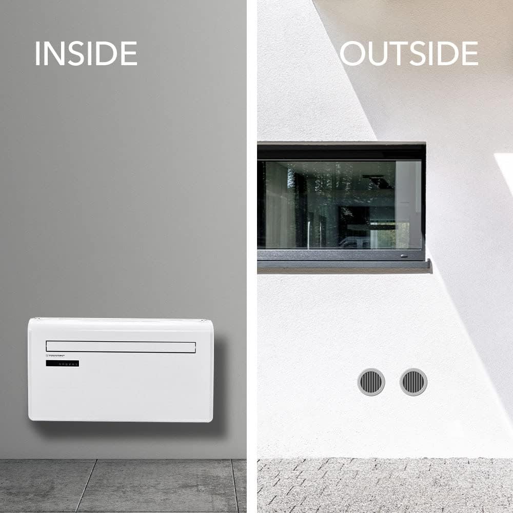 TROTEC PAC-W 2650 SH Wandklimaanlage ohne Außengerät – 4-in-1 Klimaanlage mit Heizung, 2,6 kW Kühlung, WiFi, Inverter, bis 34 m² 7