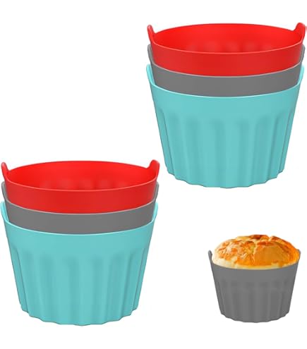Lot De 6 Grands Ramequins Pour Friteuse à Air, Moules à Muffins En