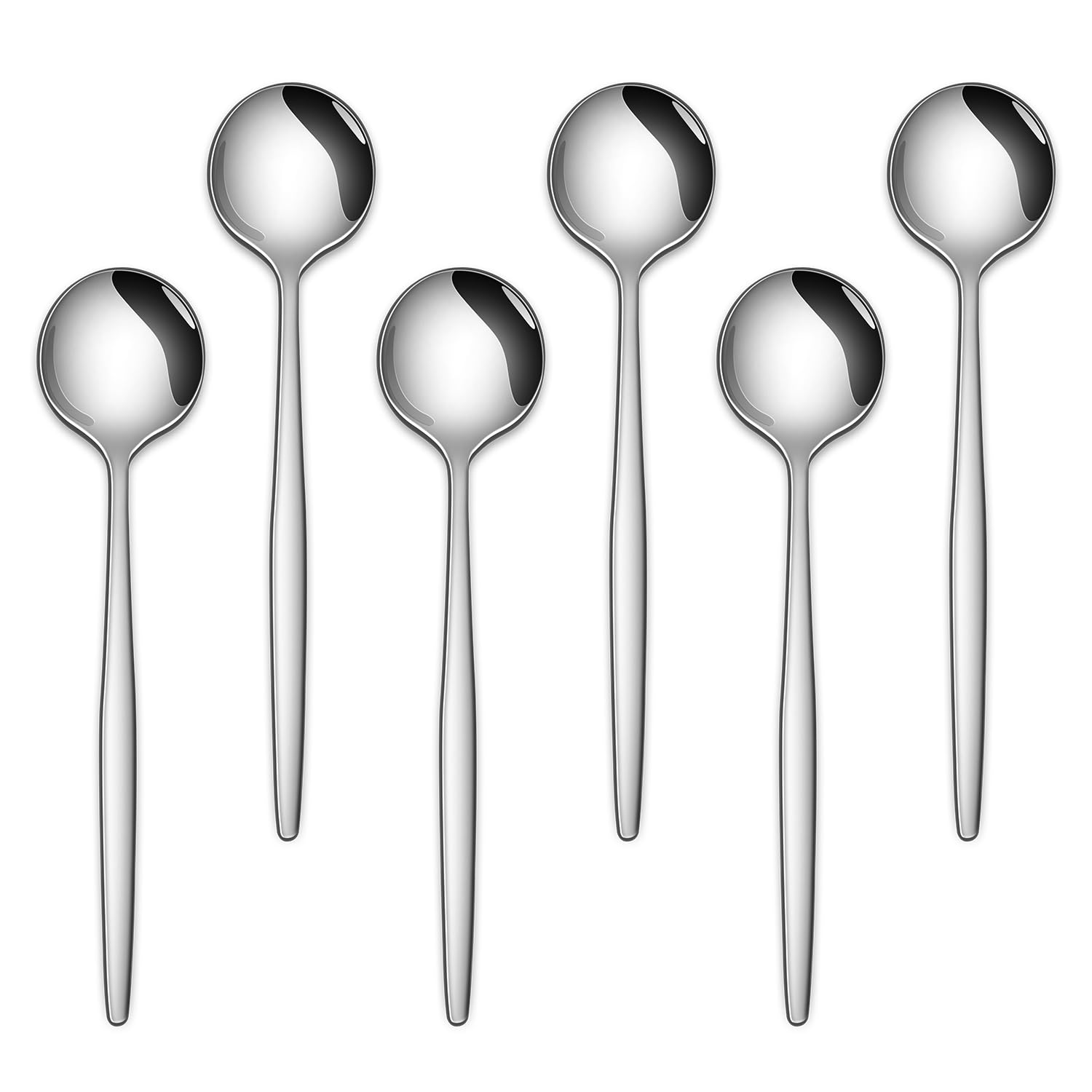 Photo 1 of 5.1 Inches Stainless Steel Coffee & Tea Spoon,6-Piece Cute Mini Spoons For Dessert,Small Espresso Spoons For Dessert,Cute Tiny Spoon