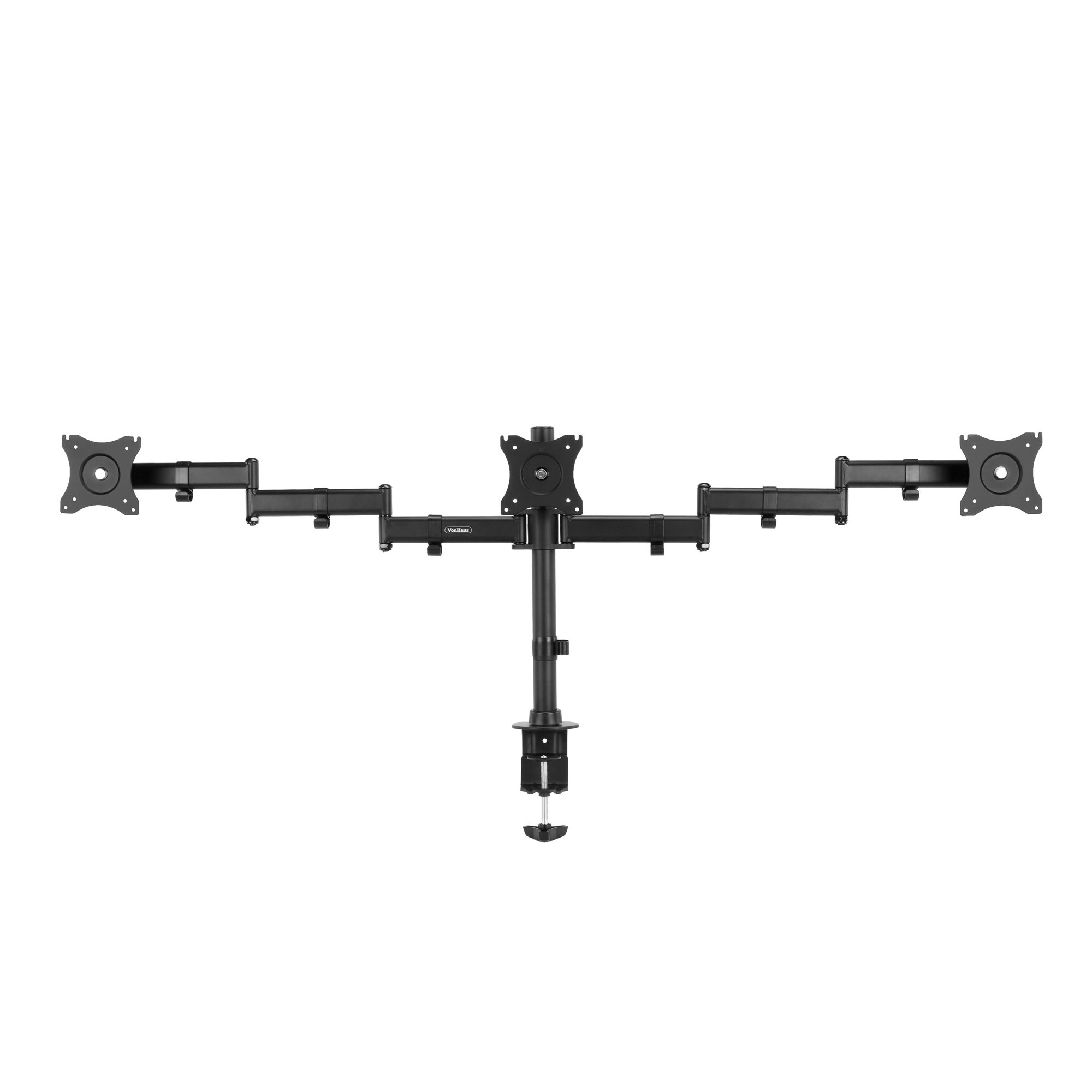 VonHaus Triple Monitor Mount for 1327” Screens Three Arm Desk Stand