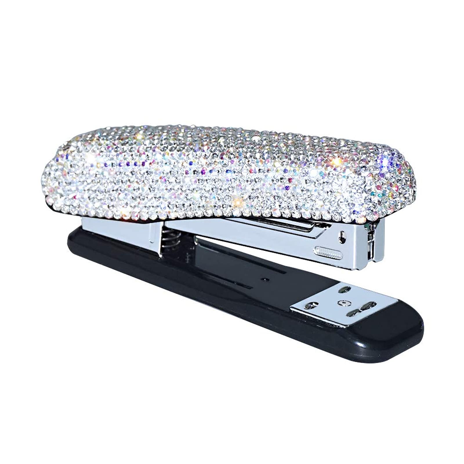 Office Heavy Duty Sheet Stapler,Diamond Crystal Handmade Bling Dazzling Stapler for Office, School, or Home Gift