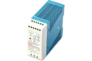 GENERIC Mean Well MDR-60-24 60W 24V DIN Rail Power Supply, 2.5A Single Output, Industrial Grade, with DC OK Relay Contact, UL/CUL Listed for Industrial Automation