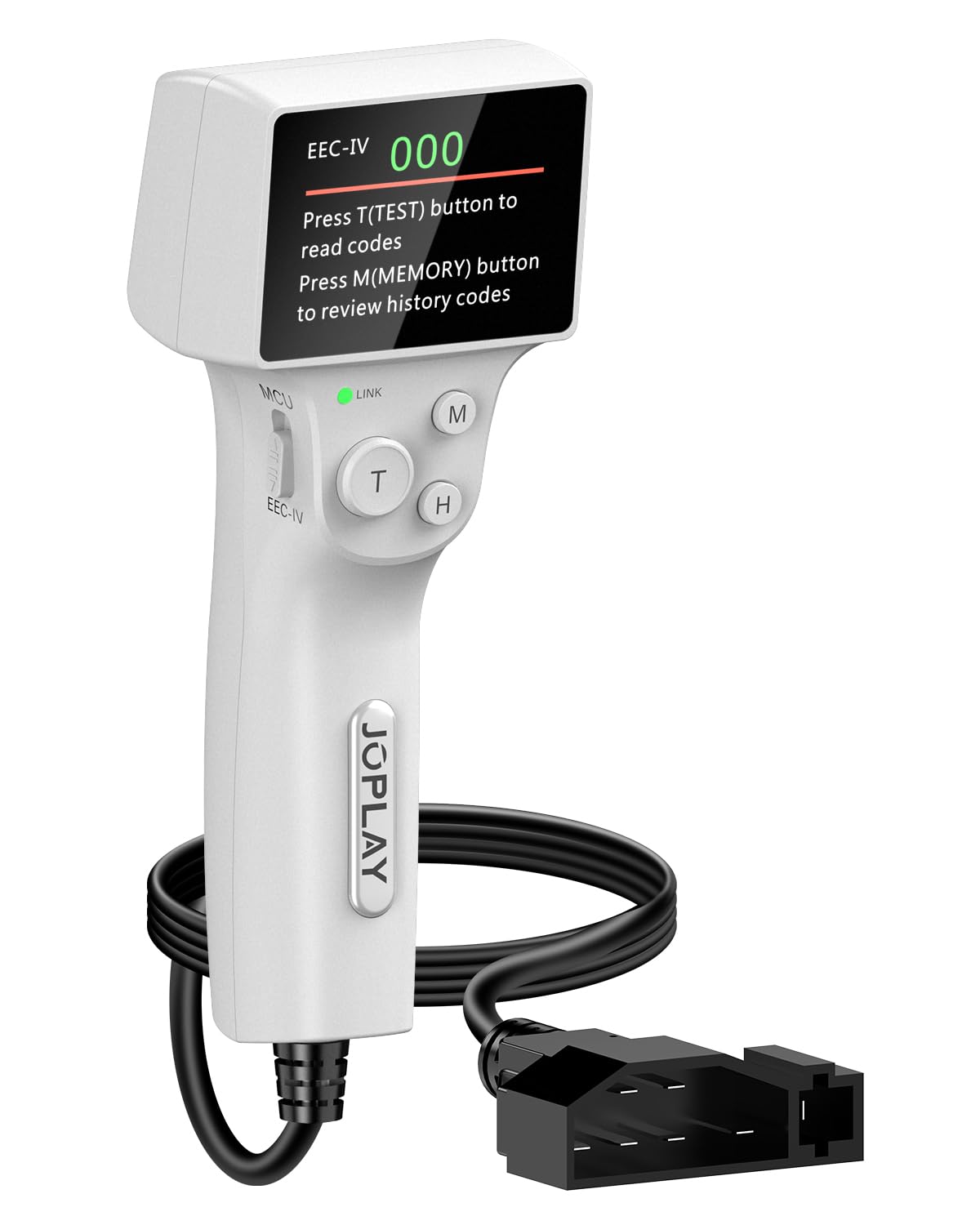 Photo 1 of JOPLAY OBD1 Code Reader Compatible with Ford, 2 in 1 Digital OBD 1 Scanner with Built-in Reinforced Pins and 9 Feet Cable OBD 1 Scan Tool Compatible with Ford, Lincoln, Mercury from 1981-1995 (Gray)