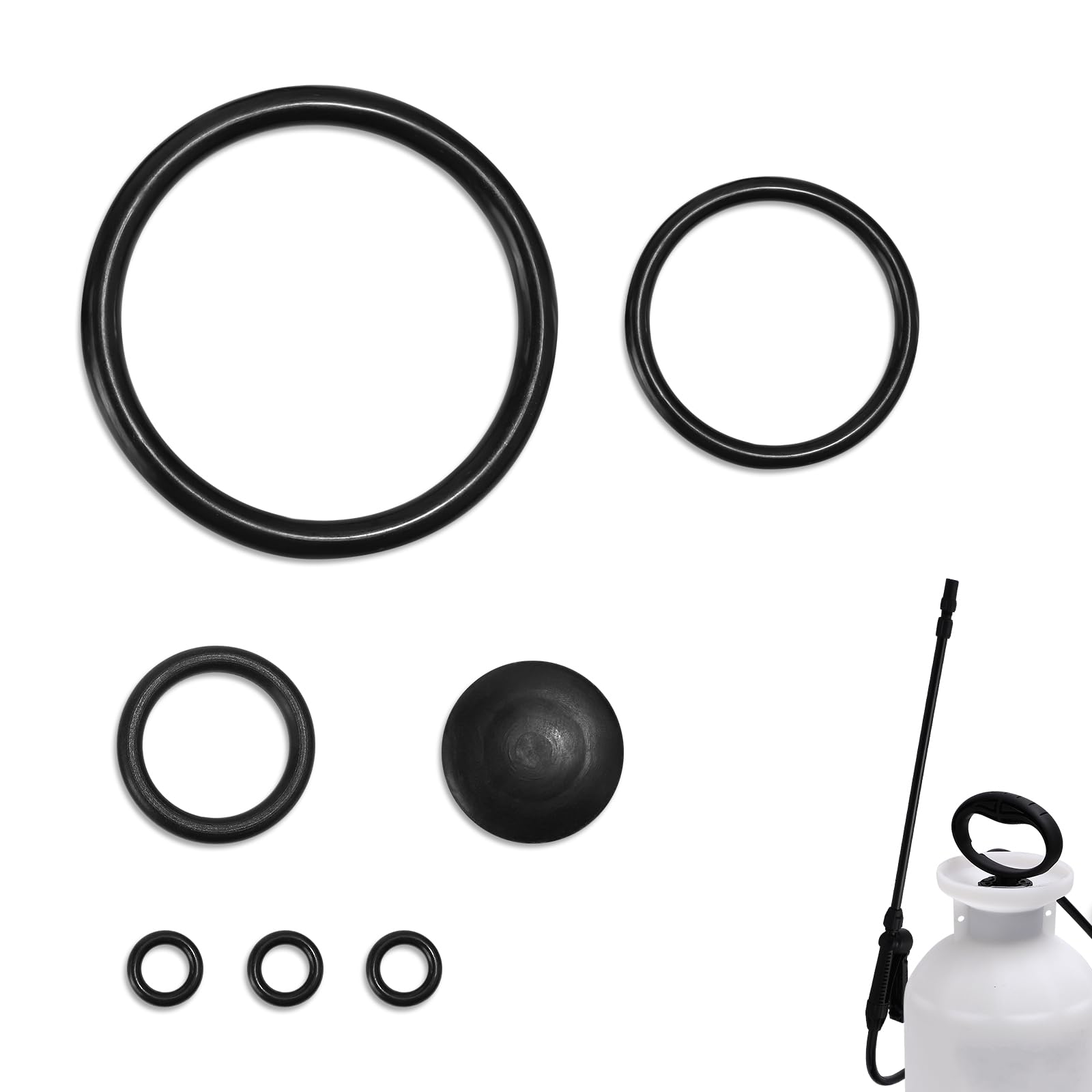Photo 1 of Chapin Seal Gasket Set Compatible with 20000 Sprayers, Pump O Rings Piston Repair Kit for Garden Accessories Parts Replacement