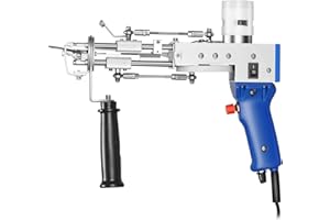 ICZW Electric Tufting Gun Rug Tufting Machine Cut Pile and Loop Pile 2 in 1 Rug Carpet Weaving Machine (Blue)