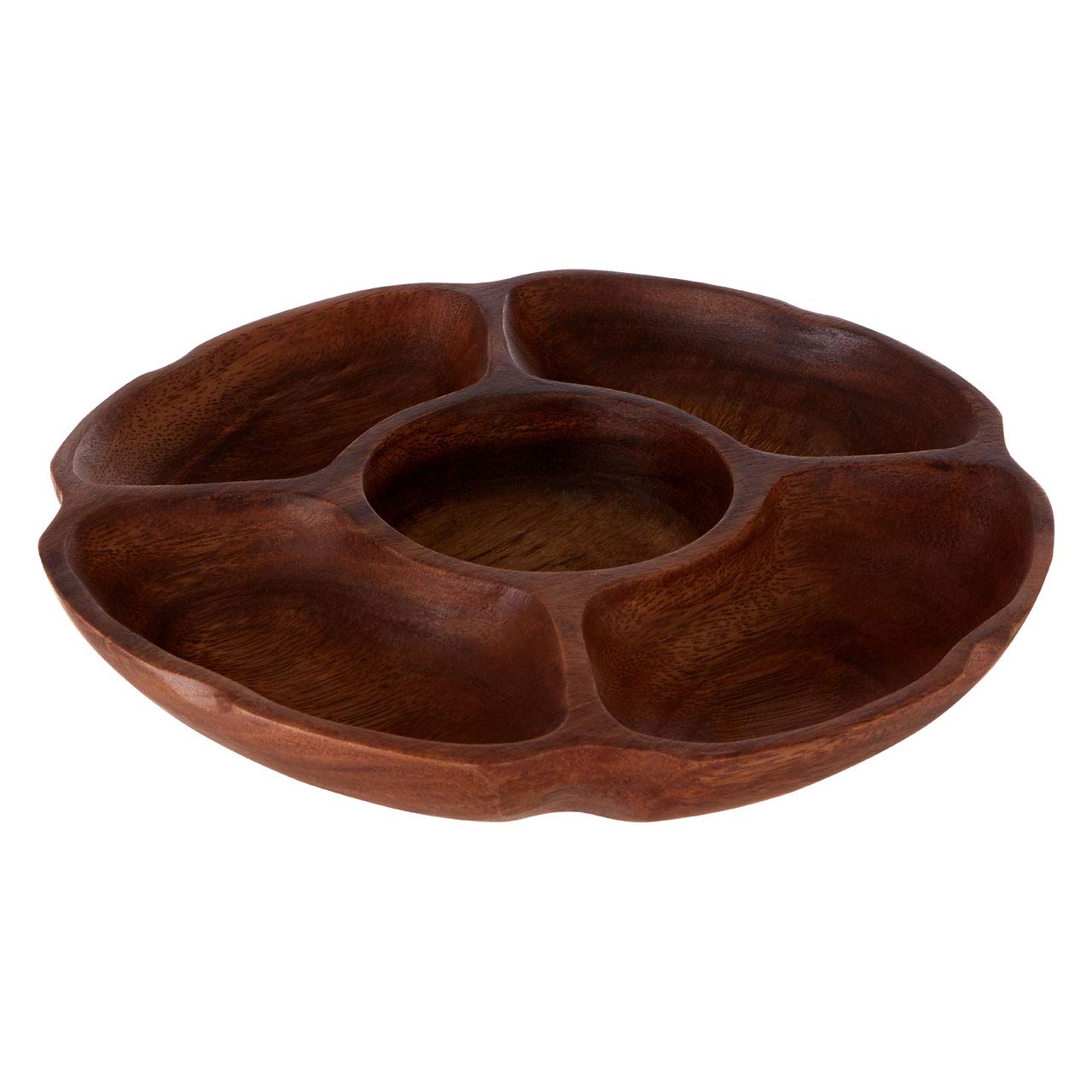 Kora Serving Dish, 5 Compartment, Acacia Wood