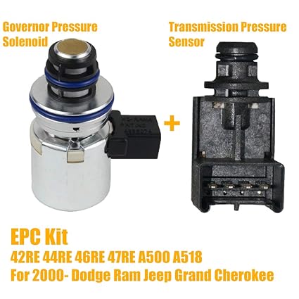 Transmission Pressure Sensor Governor Pressure Solenoid Kit Fits For Dodge Ram 1500 2500 3500 Dakota Durango Jeep Grand Cherokee 2000 Up 4617210 A518 42re 44re 46re 47re Amazon In Car Motorbike