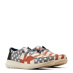 ARIAT Men's Hilo, Charcoal/American Flag Print, 13