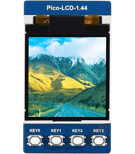 Pantalla OLED Raspberry Pi Pico Pantalla OLED 1.3 Pulgadas Para Raspberry Pi Pico - 64x128 Píxeles - SPI/I2C - SH1107 Módulo Visualización Botones Integrados