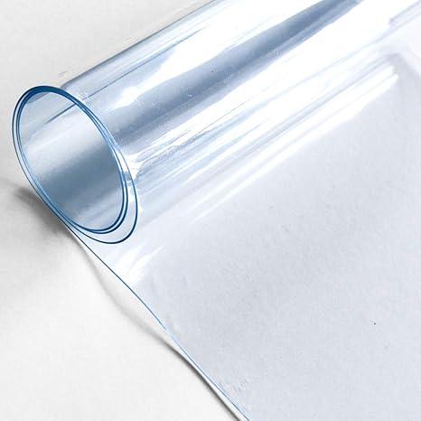 Amazon テーブルクロス 透明 テーブルマット デスクマット 透明ビニールシート 静電気防止 抗菌 飛沫防止 1mm厚 90cm巾 1m単位切り売り テーブルクロス オンライン通販