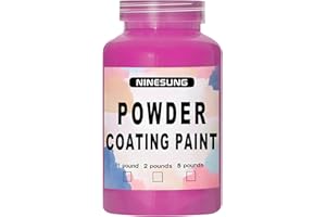 ninesung Powder Coating Paint Perfect for Metal Surfaces | Car Paint | Building Materials | Powder Paint for Steel Structures, Factories, Buildings, Playgrounds, Gardens (Hot Pink, 4 oz)