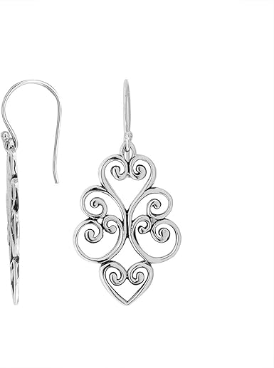 Amazon Com Sterling Silver Earring With Plain Silver Ae 1140 S Clothing