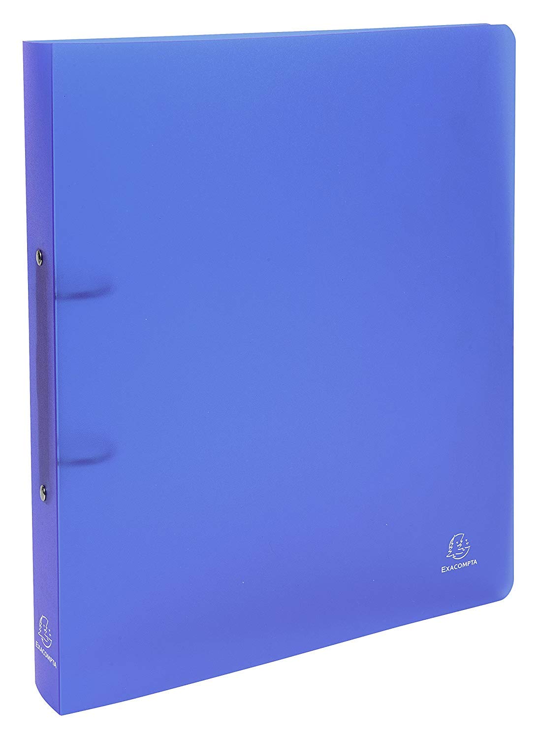 Exacompta - Ref.54362E - 1 semi-rigid PP Chromaline binder - 2 round rings, diameter 30 mm - Spine 40 mm - External dimensions: 32 x 26.8 cm - Format to be filed A4 Maxi - Colour: blue