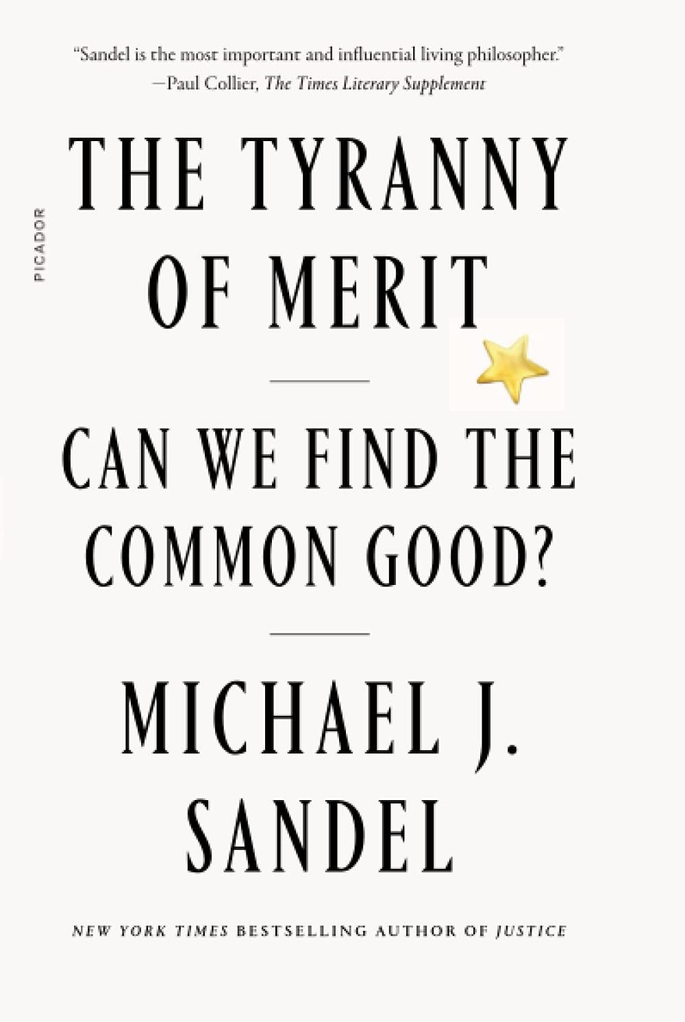 Amazon Tyranny Of Merit Sandel Michael J Cultural