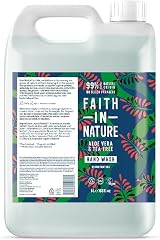Faith In Nature Aloe Vera Tea Tree Hand Wash 5 L Refill Pack Vegan Cruelty Free