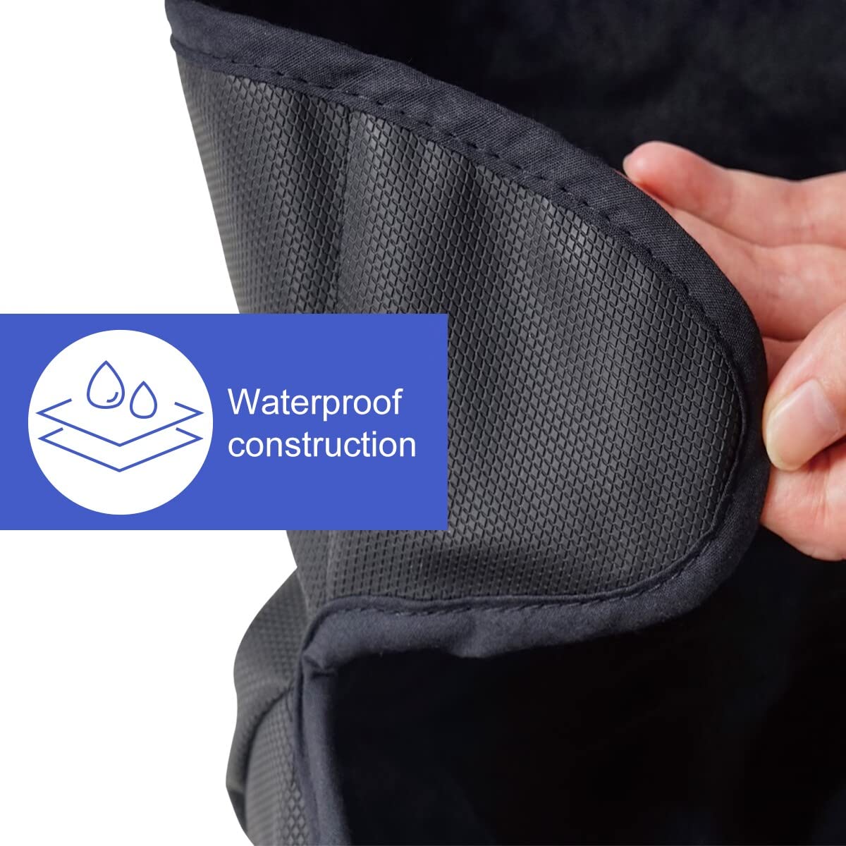 INFANZIA Dry Seat, Car Seat Protector Waterproof Carseat Liner Potty Training Toddlers, Baby and Infants, Piddle Pad for Carseats Strollers (Black, 2 Packs