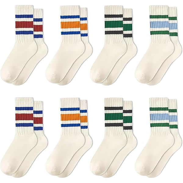Chaussettes Homme Vintage Marquis - Sport/Casual à Rayures Noires - Taille Unique - Neuf Avec Étiquettes