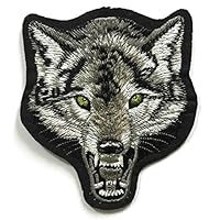 Asian 108 Markets Wolf Patch - Embroidered patches - Iron on Patches - Backpack Patches - Size 9.5 x 11 Cm.